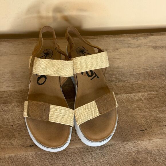 Size 10 OTBT nova platform sandals tan brown shoes - Picture 3 of 8